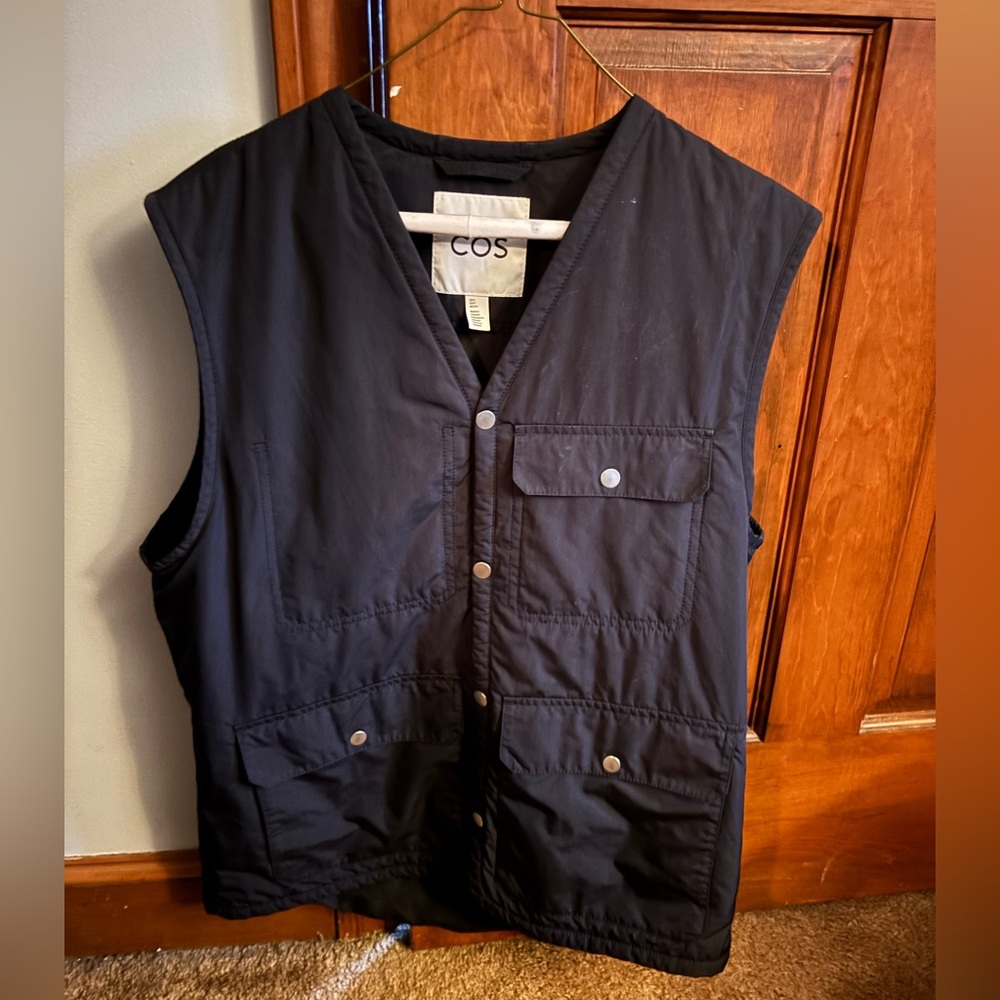 COS Black Utility Vest S